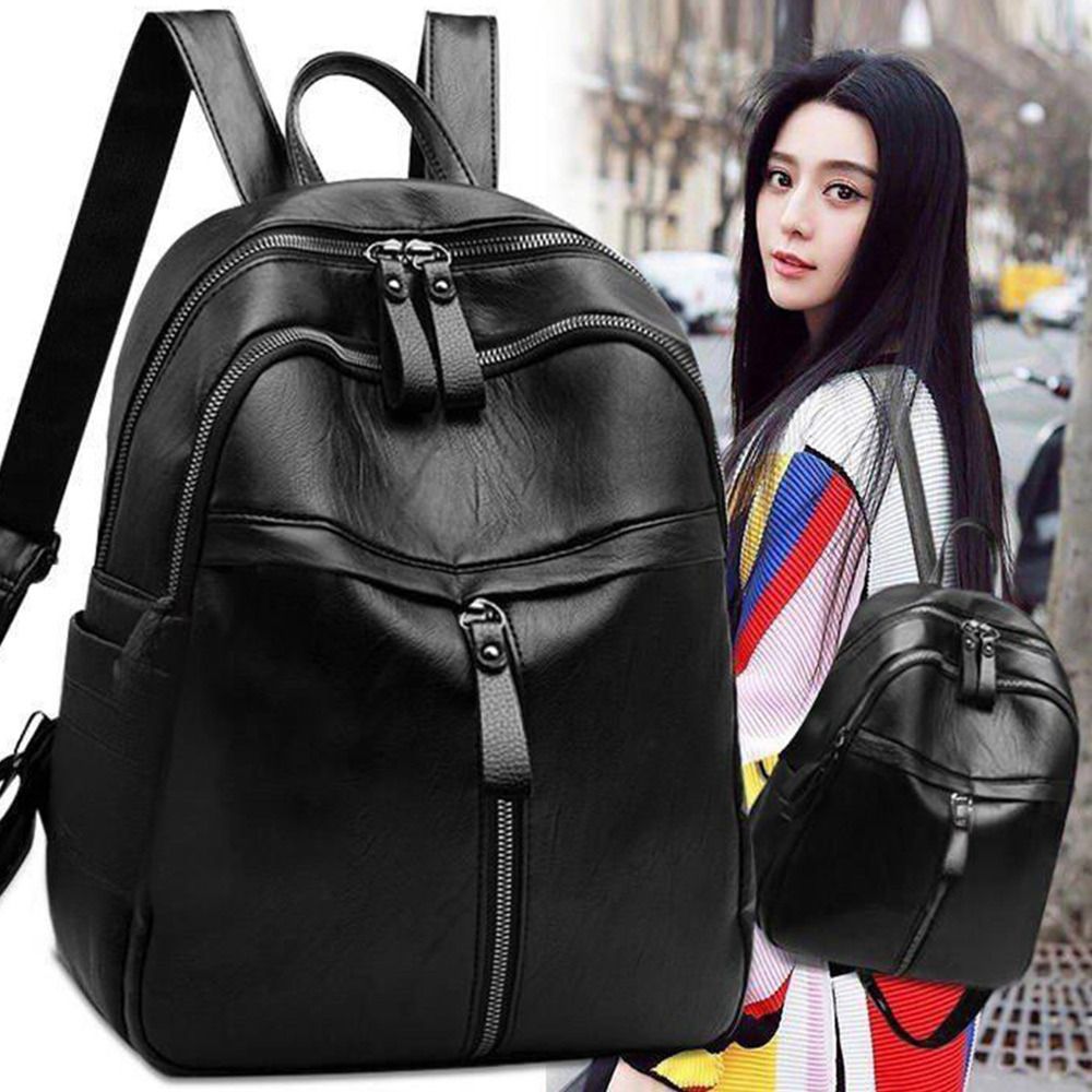 Простой женский рюкзак из иску – обзор и цена Fashion Backpack Women