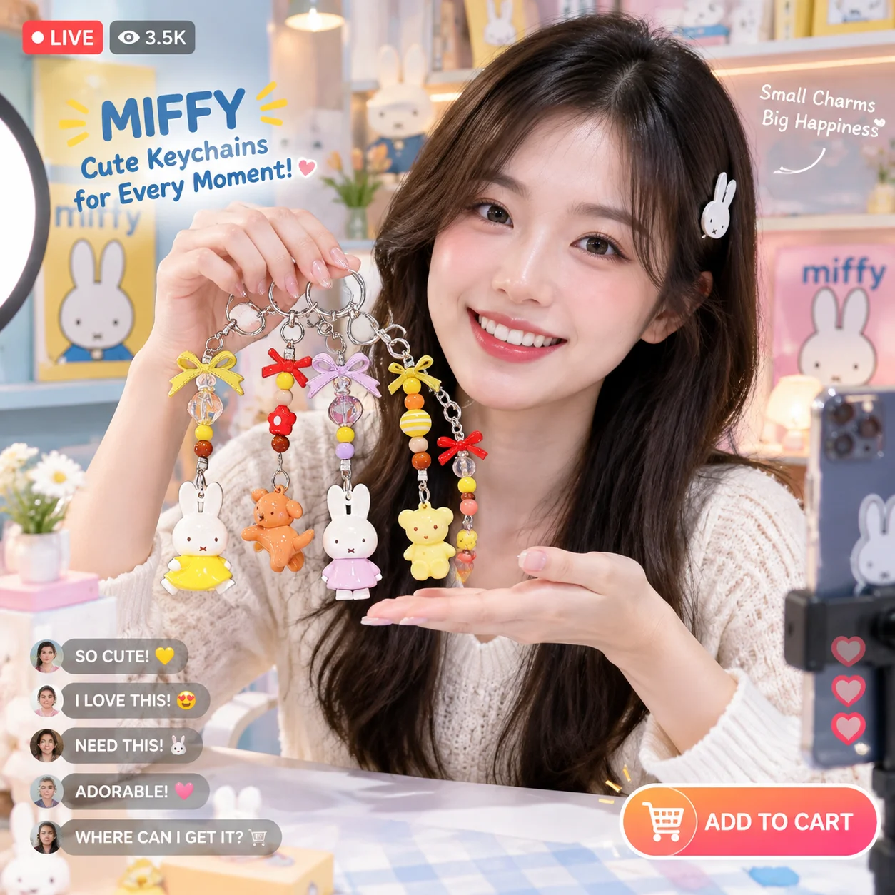 Плюшевый брелок MIFFY в виде з – обзор и цена Fashion Backpack Women